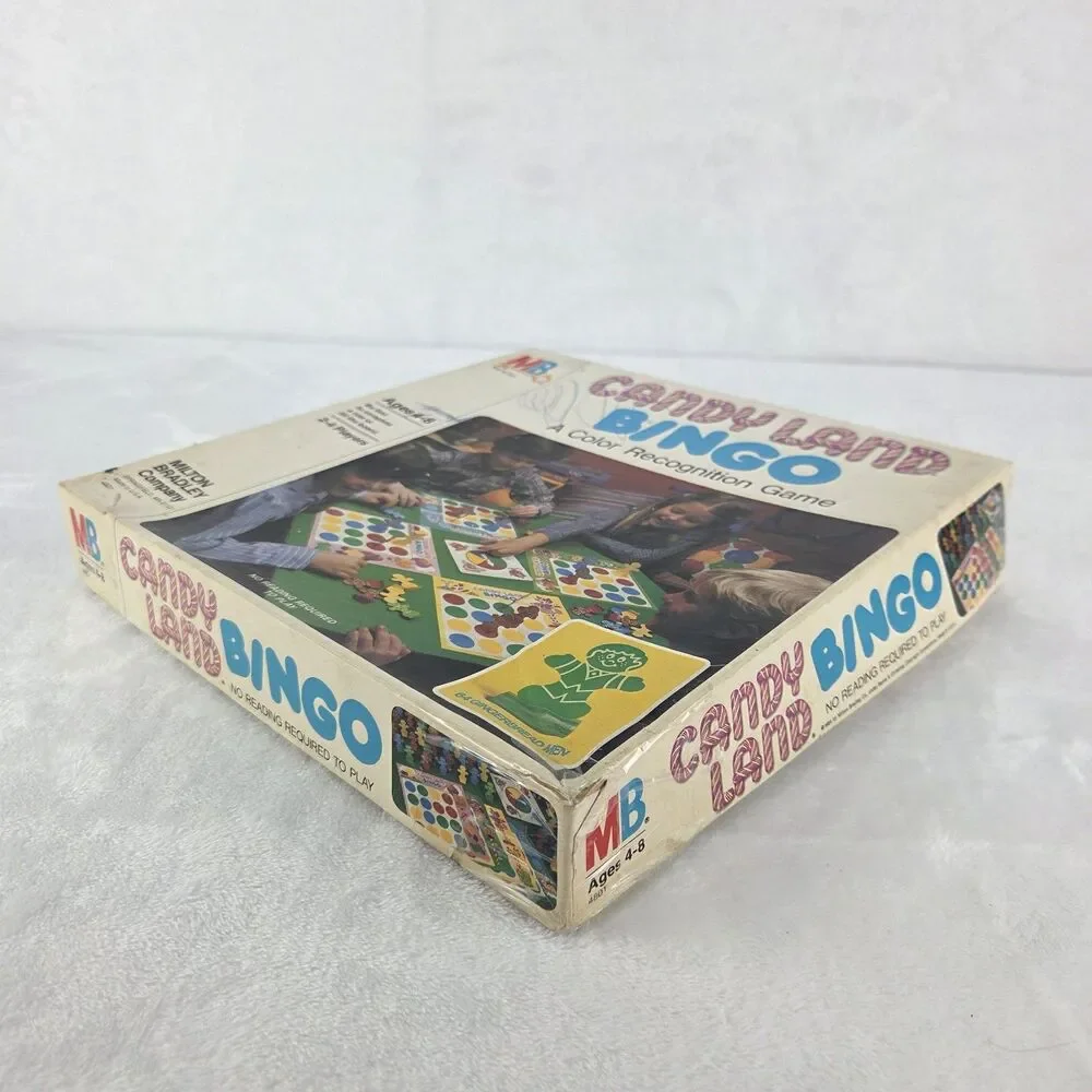 Vintage 1984 Candy Land Bingo Board Game MB Milton Bradley 99% Complete